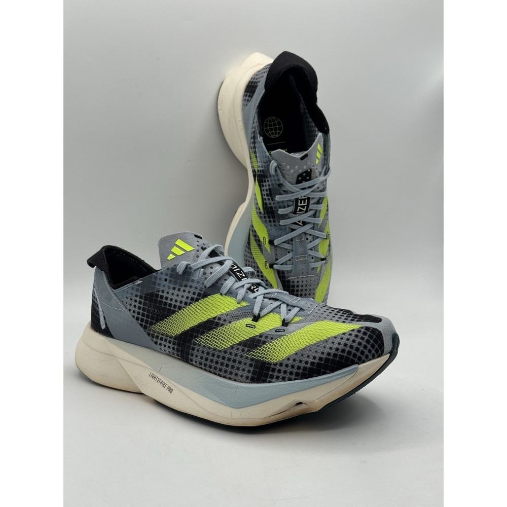 Adidas Adinero Adios Pro 3 Men's Wonder Blue Lucid Lemon Running Shoes Size 6.5 - Picture 9 of 14